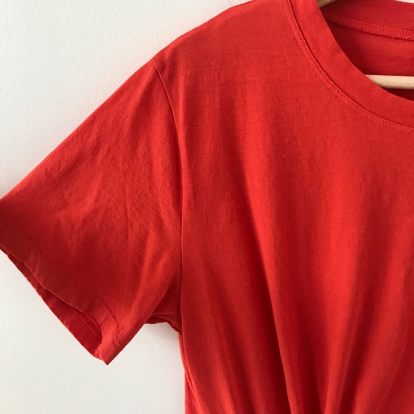 7 FAM tie front orange T-shirt - Picture 3 of 8